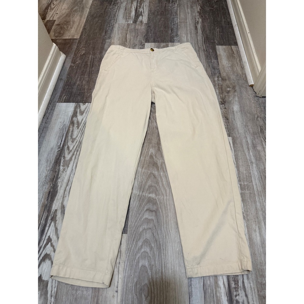 Marine Layer Mens Khaki Utility Pants Elastic Waist Natural Size XL‎